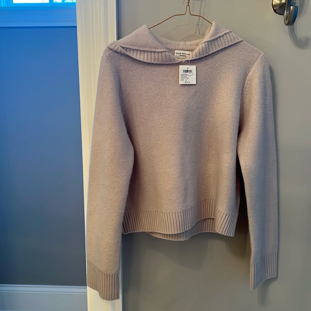 NWT Club Monaco Boiled Cashmere Hoodie